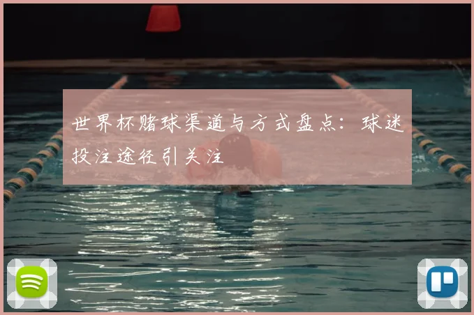 世界杯赌球渠道与方式盘点:球迷投注途径引关注